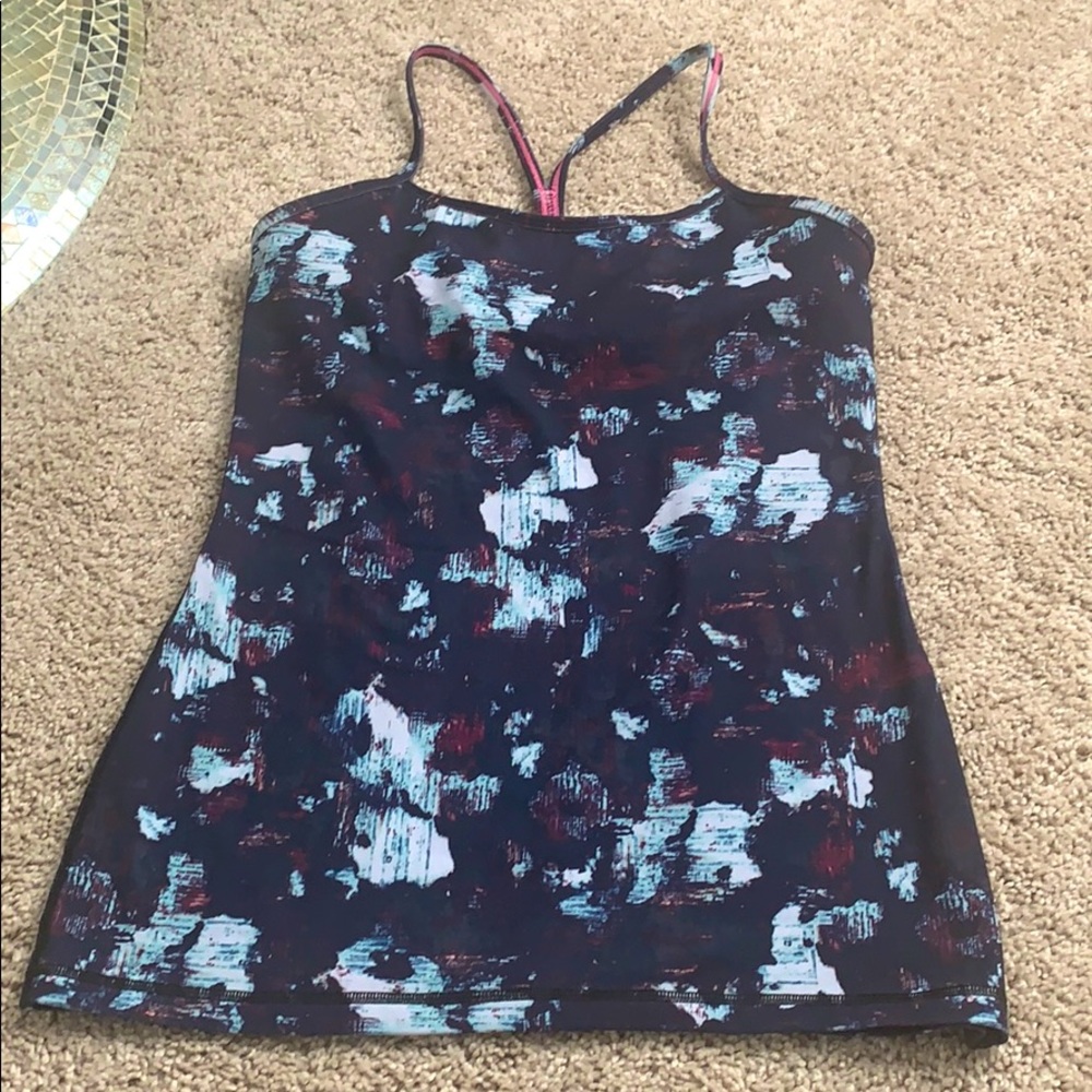 Lululemon multicolor power Y tank